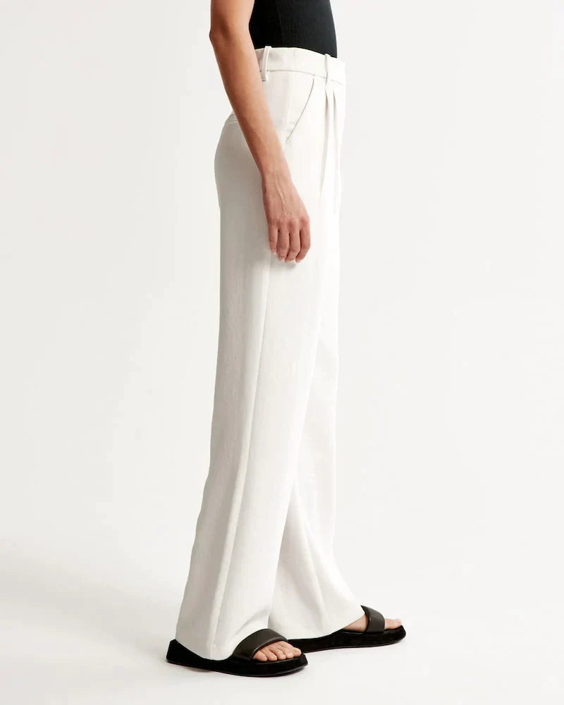 Tailored Wide-Leg Pants