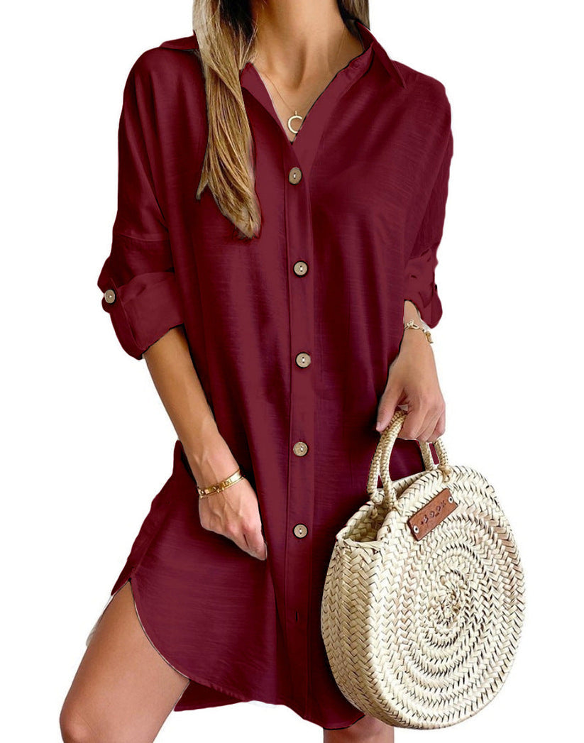 Cassy - Button-Up Shirt Dress