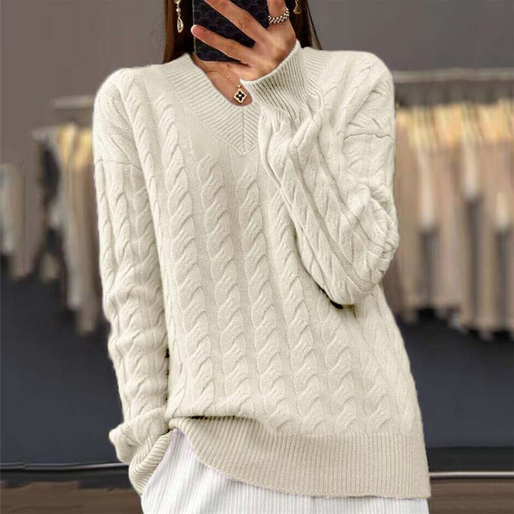 Grace | Classic Cable Knit Sweater