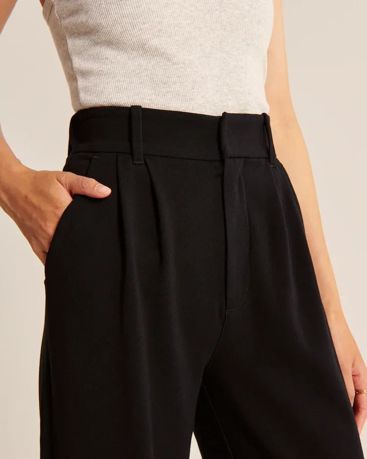 Tailored Wide-Leg Pants